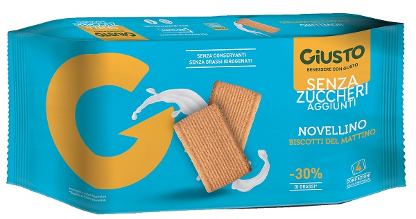 GIUSTO SENZA ZUCCHERO BISCOTTI MATTINO 350 G - goldeneffe.it