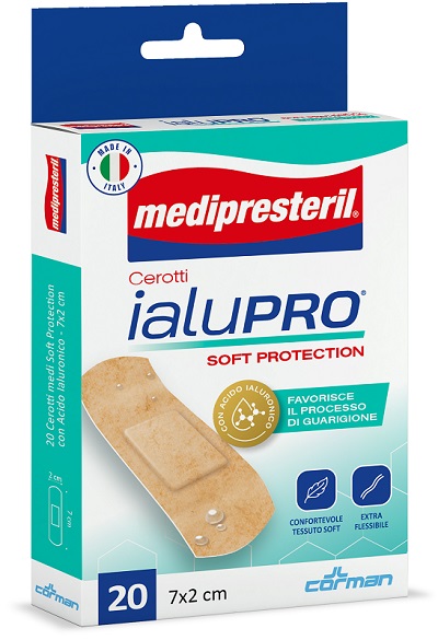 MEDIPRESTERIL CEROTTI IALUPRO SOFT PROTECTION MEDI 7X2CM 20 PEZZI - goldeneffe.it