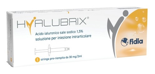 SIRINGA INTRA-ARTICOLARE HYALUBRIX ACIDO IALURONICO 1,5% 30 MG 2 ML NO ETO - goldeneffe.it