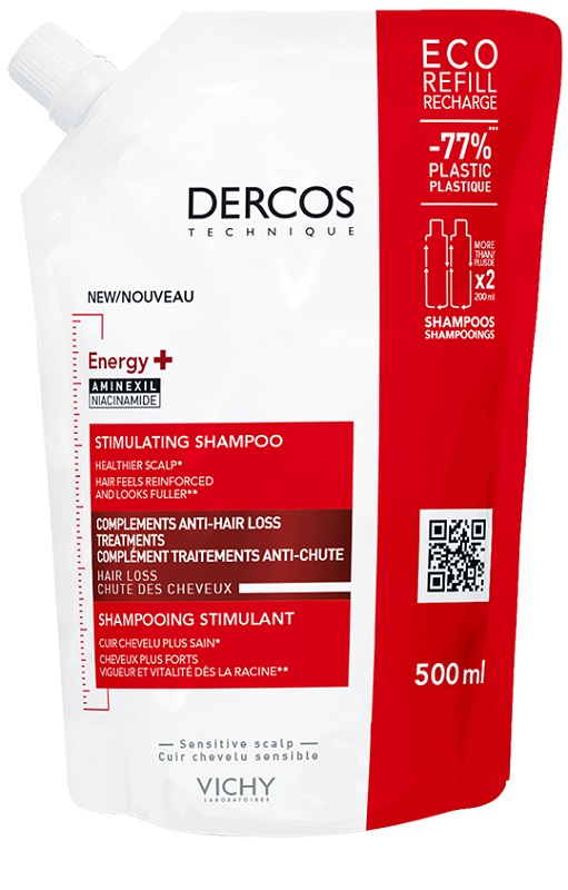 DERCOS ECO RICARICA ENERGIZZANTE 500 ML - goldeneffe.it