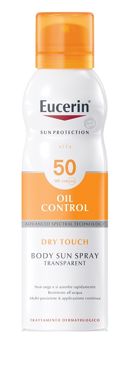 EUCERIN SUN SPRAY TOCCO SECCO SPF50 200 ML - goldeneffe.it