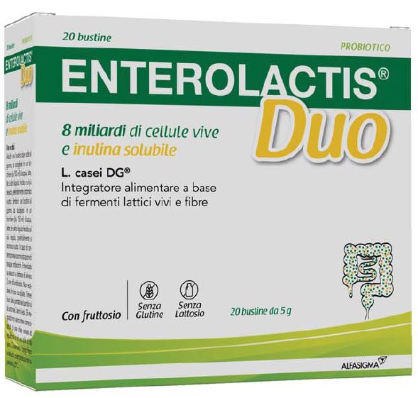 ENTEROLACTIS DUO INULINA 20 BUSTINE 5 G - goldeneffe.it