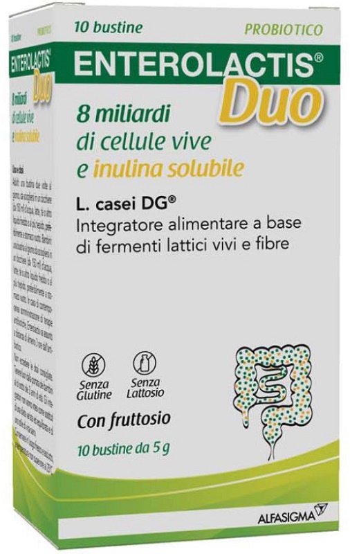 ENTEROLACTIS DUO INULINA 10 BUSTINE 5 G - goldeneffe.it