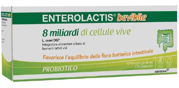 ENTEROLACTIS BEVIBILE 12 FLACONCINI X 10 ML - goldeneffe.it