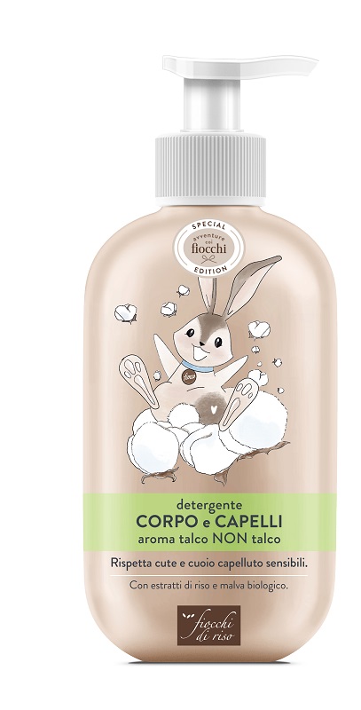 FIOCCHI DI RISO DETERGENTE CORPO CAPELLI TALCO SPECIAL 400 ML - goldeneffe.it