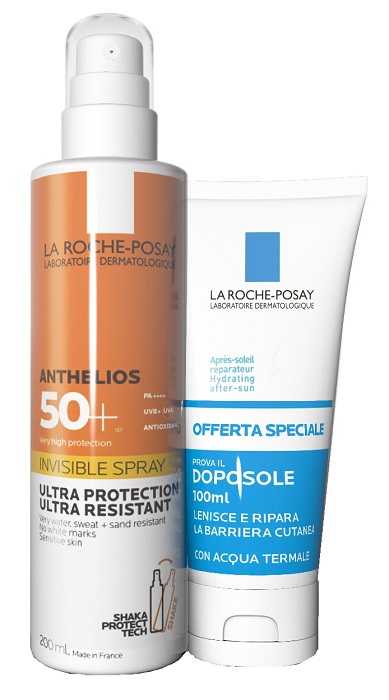 ANTHELIOS SPRAY SHAKA 200 ML + POSTHELIOS 100 ML - goldeneffe.it