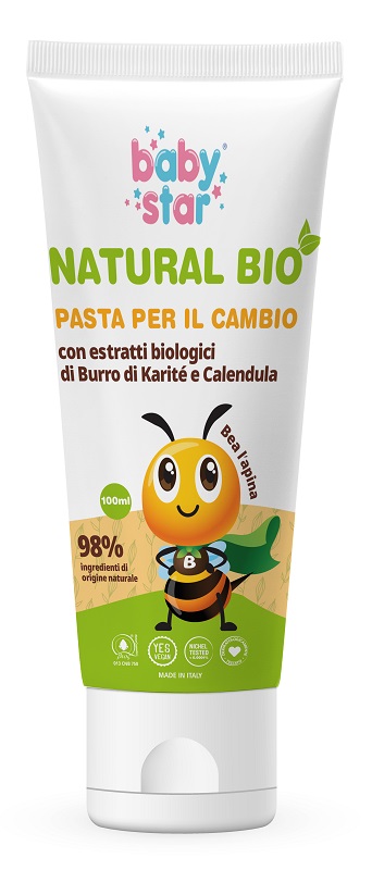 BABYSTAR PASTA CAMBIO PROTETTIVA NATURAL BIO 100 ML - goldeneffe.it