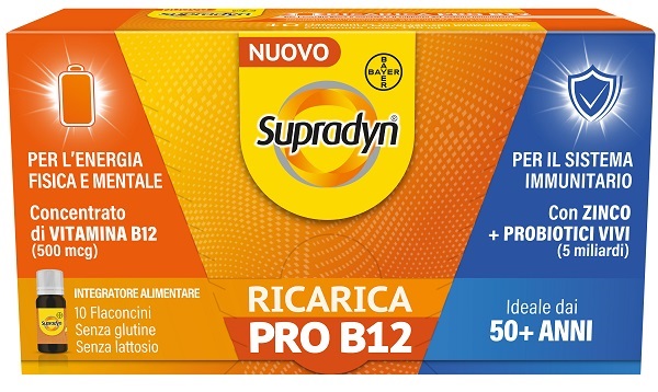 SUPRADYN RICARICA PRO B12 10 FLACONCINI - goldeneffe.it