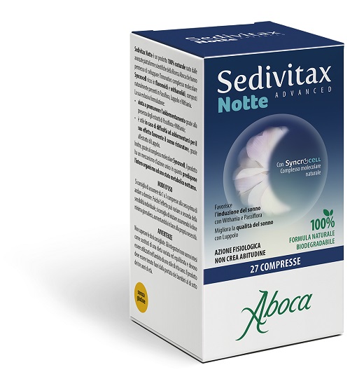 SEDIVITAX NOTTE ADVANCED 27 COMPRESSE - goldeneffe.it