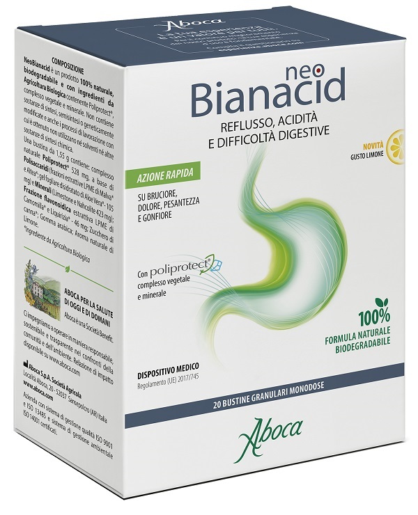 NEOBIANACID 20 BUSTINE LIMONE - goldeneffe.it